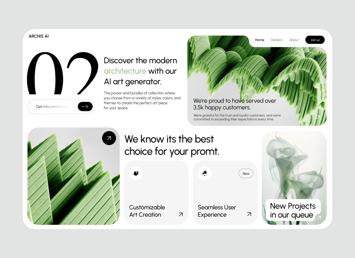 aligulshan705's tweet photo. ArchAI — AI Architecture Generator Landing Page

🔗 Check it out on Behance: https://t.co/egnm7Af4W7

👾 We create Amazing Designs
🖥 Have an awesome project?
📩 DM us!
💌 aligulshan705@gmail.com https://t.co/SUtle2ve9R