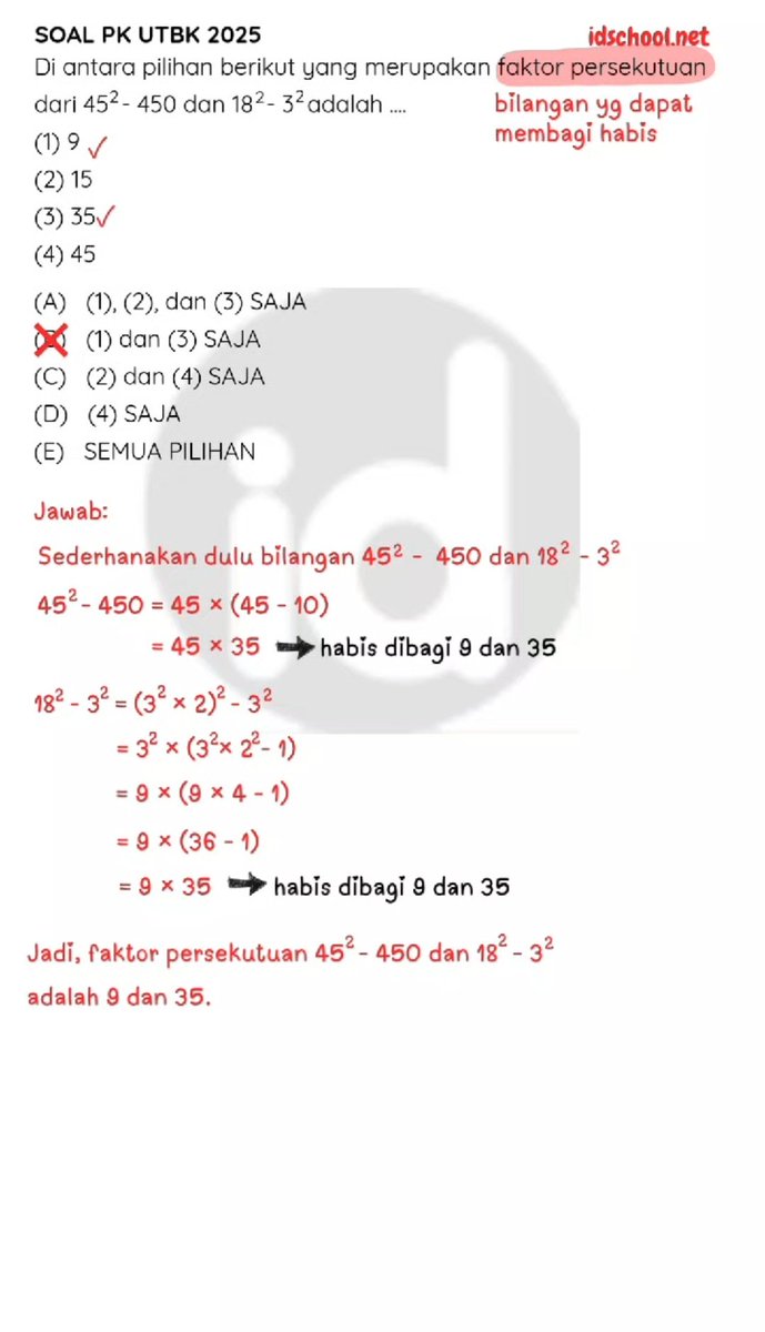 IDSCHOOL | CEK MATERI SNBT 2025 DI SINI! tweet media