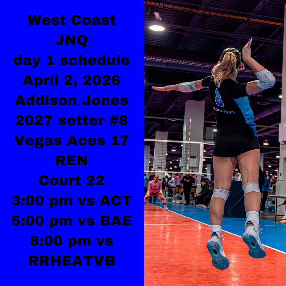 AddieJones2027's tweet photo. @FresnoStateVB Would love to see you see me!! 👀 https://t.co/ZPJ5I2KrIN
