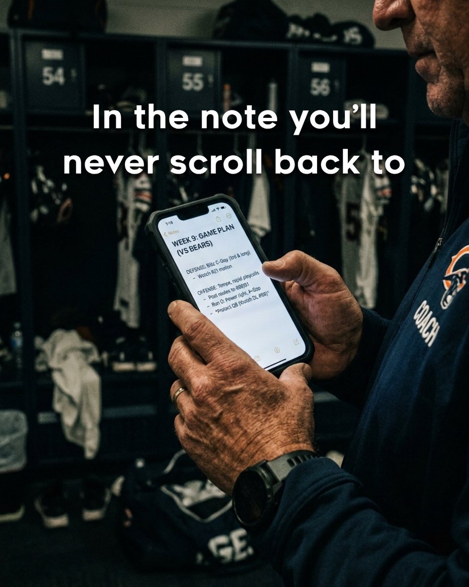 CoachScribeApp's tweet photo. Coaches capture everything. Retain almost none of it.

The notebook you'll never reread.
The note already buried on your phone.
The whiteboard someone erased

This morning your own memory was already rewriting itself. https://t.co/ZEEMofYoqt