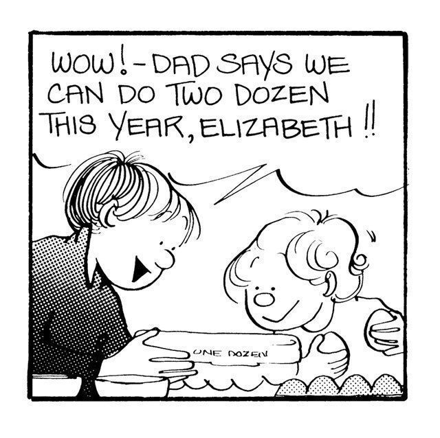 fborfw's tweet image. Have you ever decorated eggs in the Ukrainian style with wax and dye?

#funnycomic #lynnjohnston #cartoonist #momlife #comicstrip #fborfw