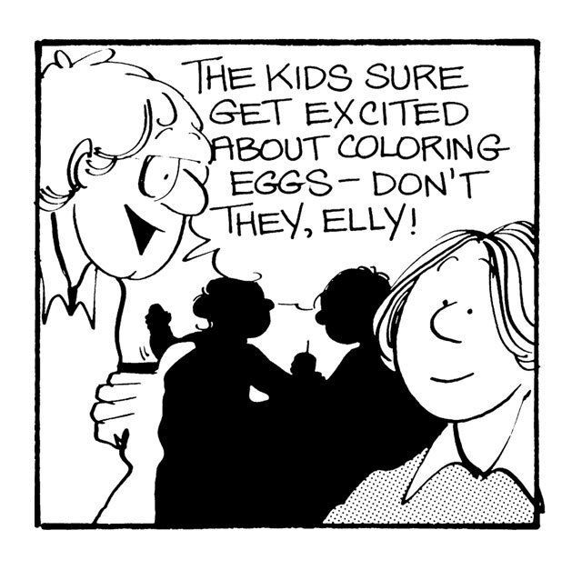 fborfw's tweet image. Have you ever decorated eggs in the Ukrainian style with wax and dye?

#funnycomic #lynnjohnston #cartoonist #momlife #comicstrip #fborfw