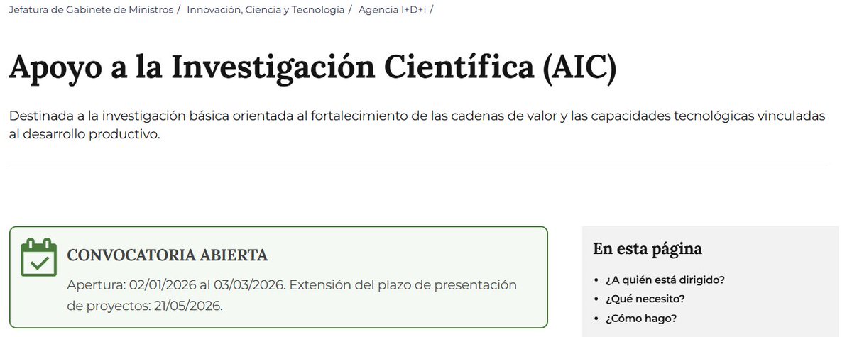 psantagapita's tweet photo. Nueva prórroga para los subsidios AIC de (lo que queda de) la Agencia.
Los ya exitintos PICT 2023 los prorrogaron ¡nueve veces! hasta que los hicieron desaparecer.
¿Iremos por el mismo camino? Lo que no tiene duda es lo que que están haciendo con la Ciencia 🇦🇷: aniquilarla. https://t.co/Tby0B7i1hz