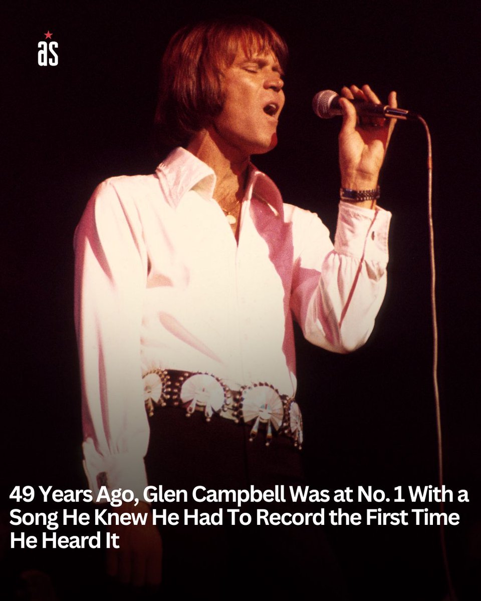 AmerSongwriter's tweet photo. 49 years ago, Glen Campbell was in his second and final week at No. 1 on the country chart with “Southern Nights.” It was also Campbell’s fifth and final song to reach the top of the Hot Country Songs chart. It also brought him crossover success, topping the Hot 100 for a week earlier in the year. Campbell reportedly knew he needed to record “Southern Nights” after hearing it once.

Allen Toussaint, a highly influential musician, songwriter, and producer in the New Orleans R&B scene, wrote and originally recorded “Southern Nights.” He released his version on his 1977 album of the same name. However, it wasn’t a single. It was, on the other hand, a song he held near and dear to his heart.

Read more below:
https://t.co/zF5B9e8gtJ