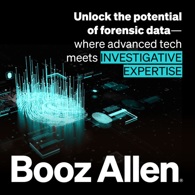 PhyllisBadgett's tweet photo. At #BoozAllen, we’re advancing investigative forensics with #AI and modern data platforms. Our teams help agencies unlock forensic data to detect threats earlier, allocate resources faster, and act with precision. See how we’re turning data into action: https://t.co/1Z1jPDyWwu https://t.co/GvzGKVzPeI