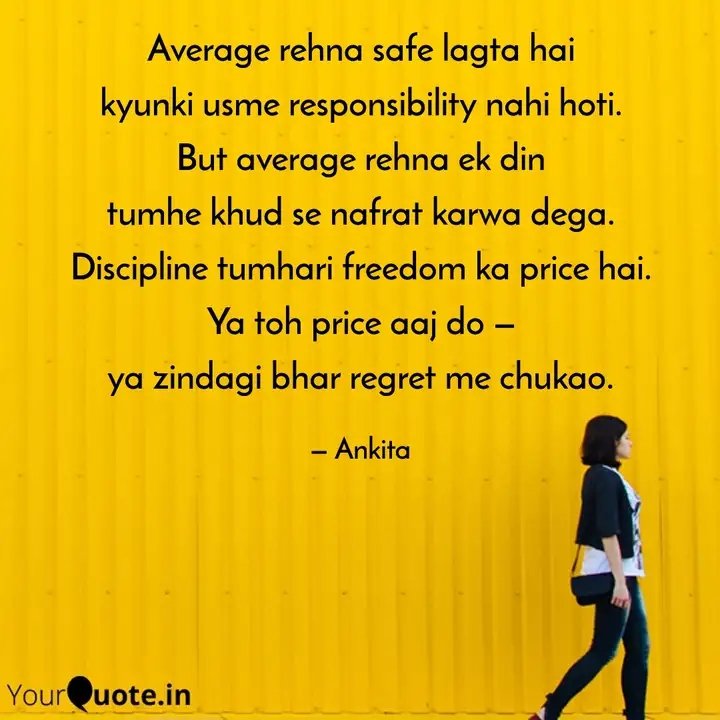 im_ankitapaul's tweet image. Don't be just average!🤷🏻‍♀️

#lifequotes #yourquote
 
Read my thoughts on YourQuote app at yourquote.in/ankita-paul-cj…