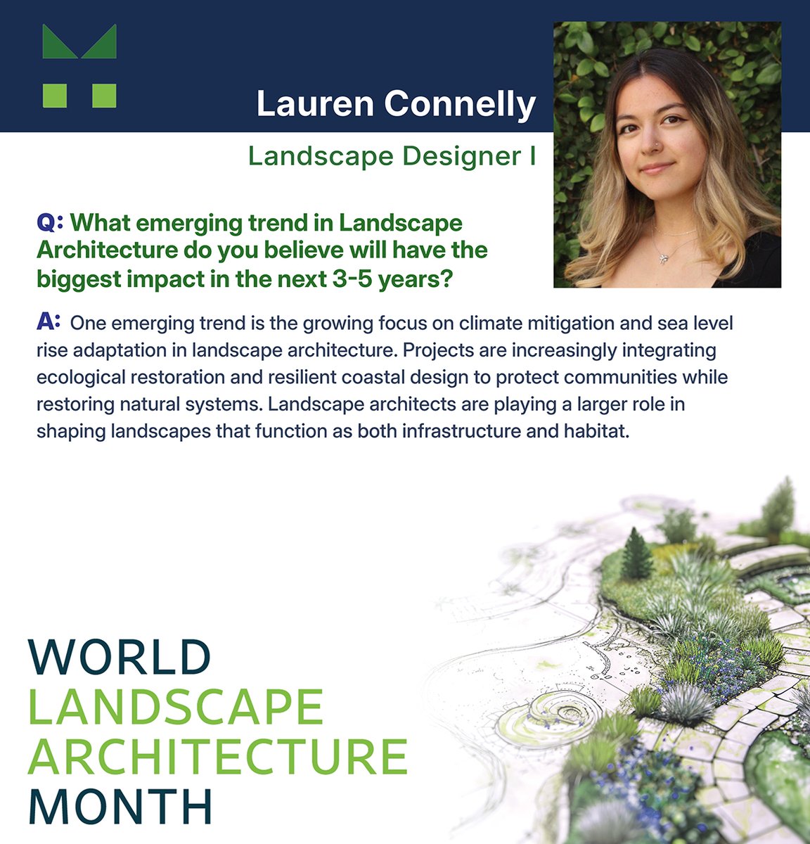 In honor of World Landscape Architecture Month, we’re spotlighting how designing with nature is shaping the future of transportation corridors. From climate mitigation to coastal resilience, landscape architecture is helping protect and restore. #WLAM2026 #TransportationDesign