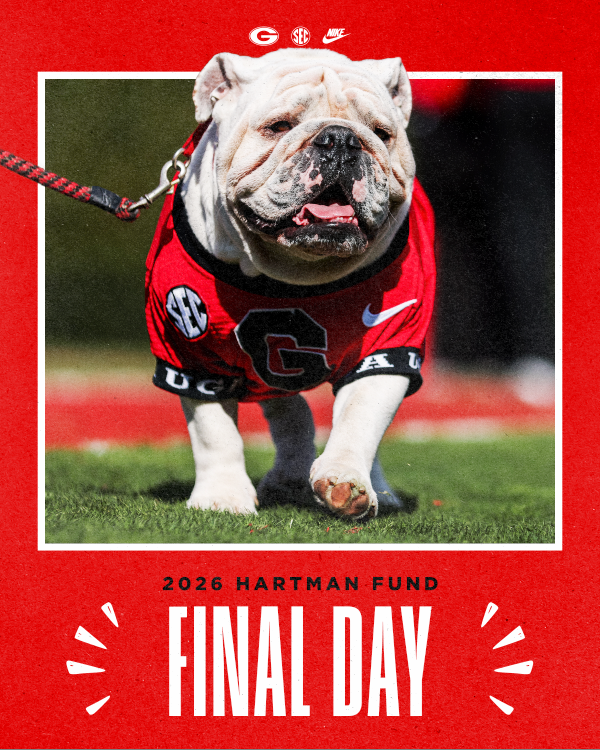 TGBC_Official's tweet photo. Today is the 𝗳𝗶𝗻𝗮𝗹 𝗱𝗮𝘆 to join the 2026 William C. Hartman Fund. Renew or request your season tickets and make your required contribution before 𝗺𝗶𝗱𝗻𝗶𝗴𝗵𝘁 𝗧𝗢𝗡𝗜𝗚𝗛𝗧 to secure your spot at Sanford Stadium this fall.

𝙂𝙤 𝘿𝙖𝙬𝙜𝙨! https://t.co/5uk2YGpSKp