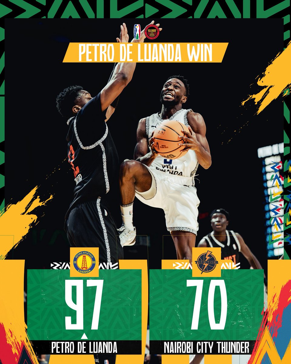 In control from start to finish 👀🔥
Petro de Luanda 🇦🇴 get their second win over NCT 🇰🇪
