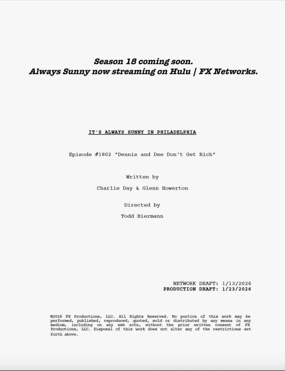 it's always sunny in philadelphia tweet media