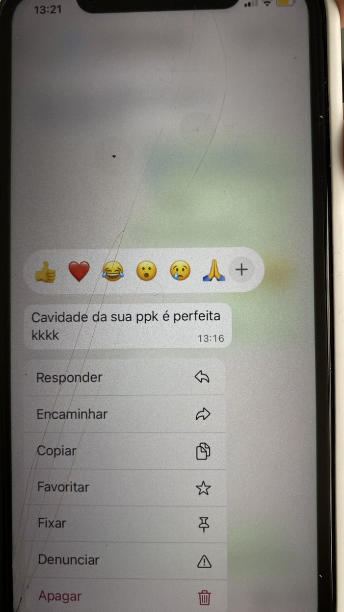 Uma amiga do trabalho recebeu a seguinte mensagem;