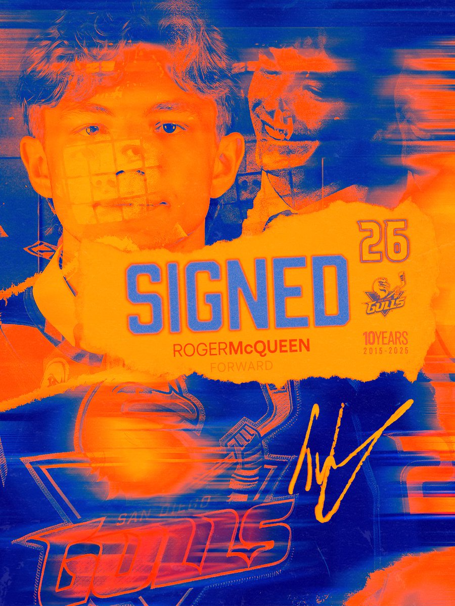 SDGullsAHL's tweet image. KACHOW ⚡️

The Anaheim Ducks have signed Roger McQueen to an Amateur Tryout Agreement and he will join our roster.

#LetsGoGulls