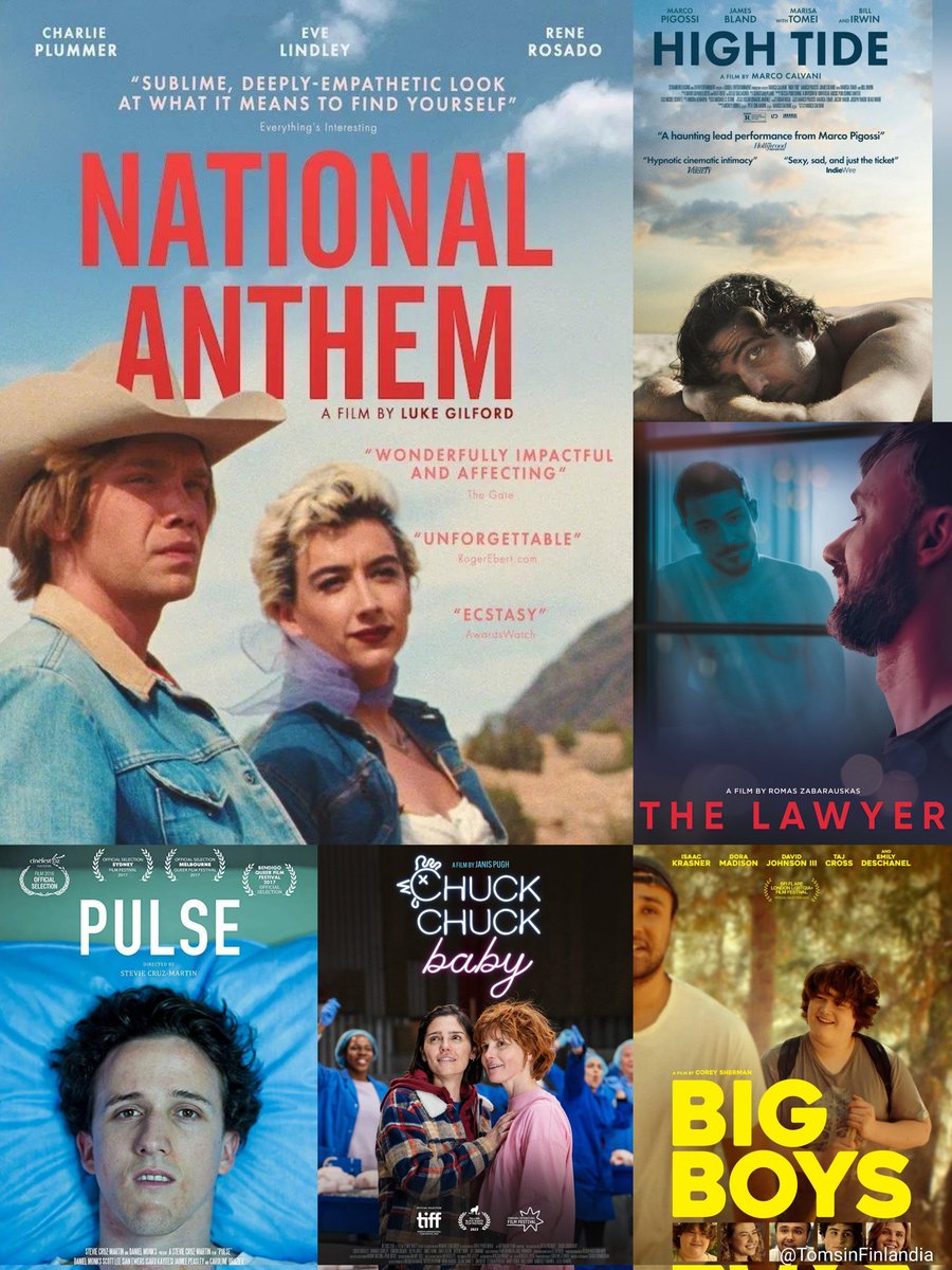 TomsinFinlandia's tweet photo. Estrenos #LGTBIAQ+ en @Filmin.

3️⃣ de abril
🎬 «High Tide»
🎬 «El abogado»

1️⃣0️⃣ de abril
🎬 «National Anthem»
🎬 «Pulse»

1️⃣7️⃣ de abril
🎬 «Chuck Chuck Baby»
🎬 «Big Boys» https://t.co/xq3Ydov4h2