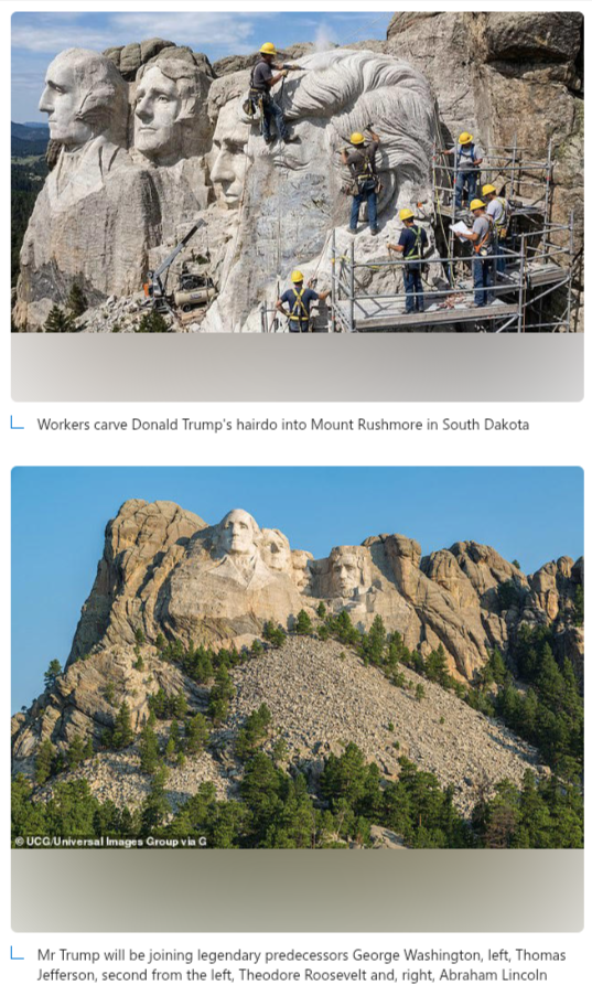 Icingdeathe's tweet photo. Cruelest #April_Fool I've come across in a very long time. 😧
#AprilFoolsDay #AprilFools_ #AprilFools #AprilFools_Day #Trump #MountRushmore #TrumpBelongsInPrison #TrumpEpstein https://t.co/nyr3qB8b8O