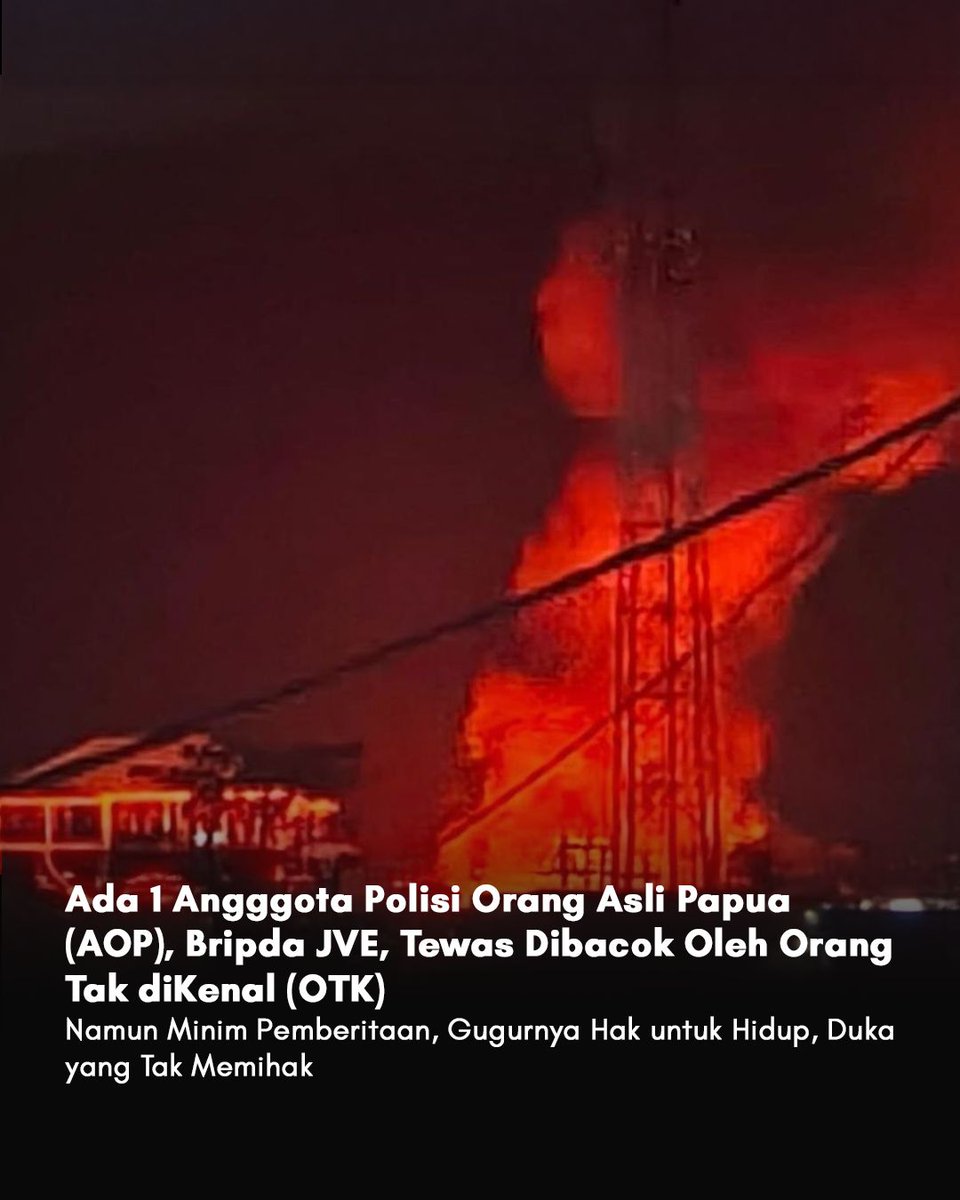 Turut berduka bgt buat bripda jve moga husnul khotimah pak 🙏

#Polri #Polisi #Dogiyai #Papua