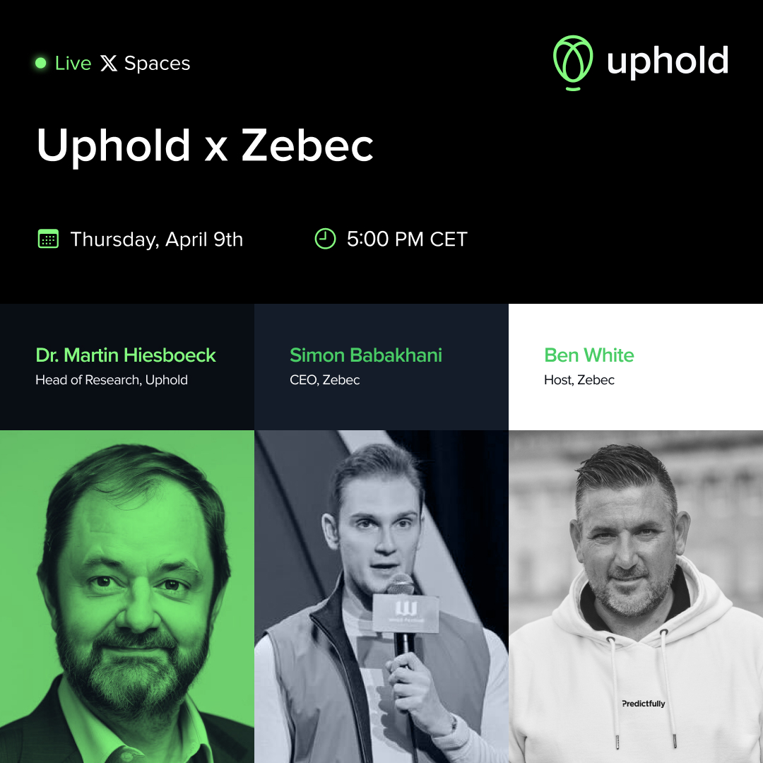 UpholdMarkets's tweet image. Join us next week for a deep dive into what @Zebec_HQ is building and the roadmap for RWA payments! 

Featuring:
🎙️@simonb_ldn - CEO, @Zebec_HQ 
🎙️@MHiesboeck - Head of Research, @UpholdInc 

📅 Thur, Apr 9th, 11AM EST / 5PM CET 
🔔 Set your reminder now: x.com/i/spaces/1nGnR…