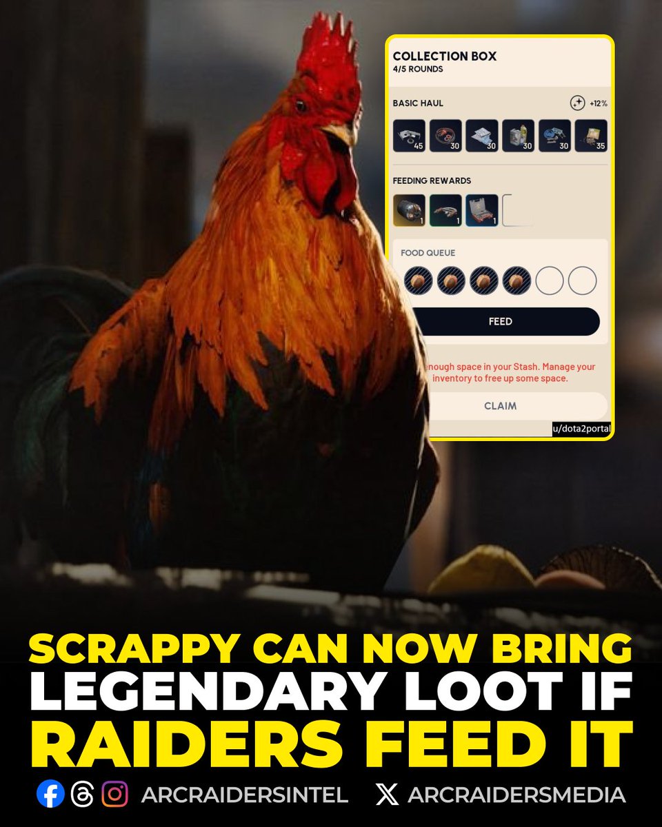 If you feed Scrappy, it might just reward you with legendary loot | #ARCRaiders