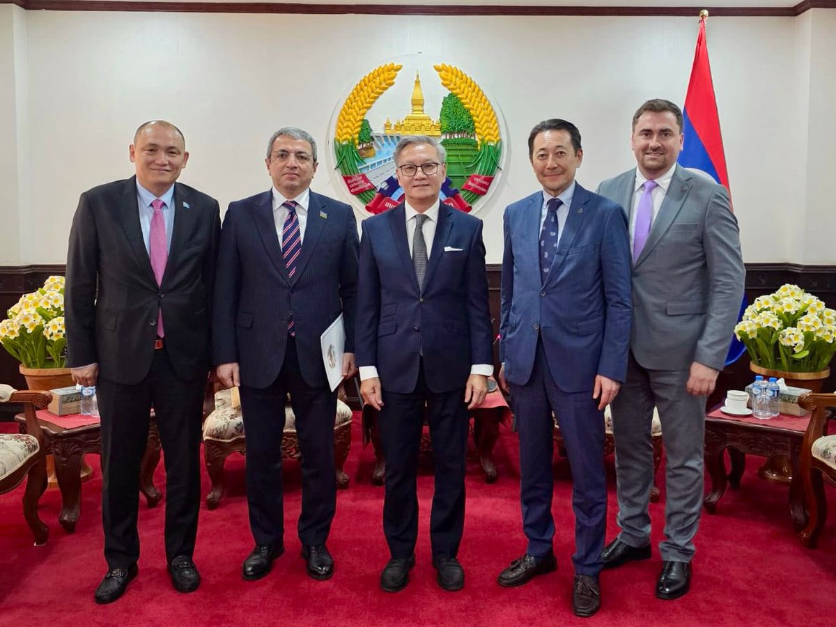 KairatSarybay's tweet image. Completing productive visit to #Cambodia 🇰🇭 &amp;amp; #Laos 🇱🇦 I have to express my sincere appreciation to Ambassadors Shovgi Mehdizade of #Azerbaijan 🇦🇿 &amp;amp; Kanat Tumysh of #Kazakhstan 🇰🇿 for their professional support &amp;amp; cordial engagement

Grateful for great cooperation throughout visit