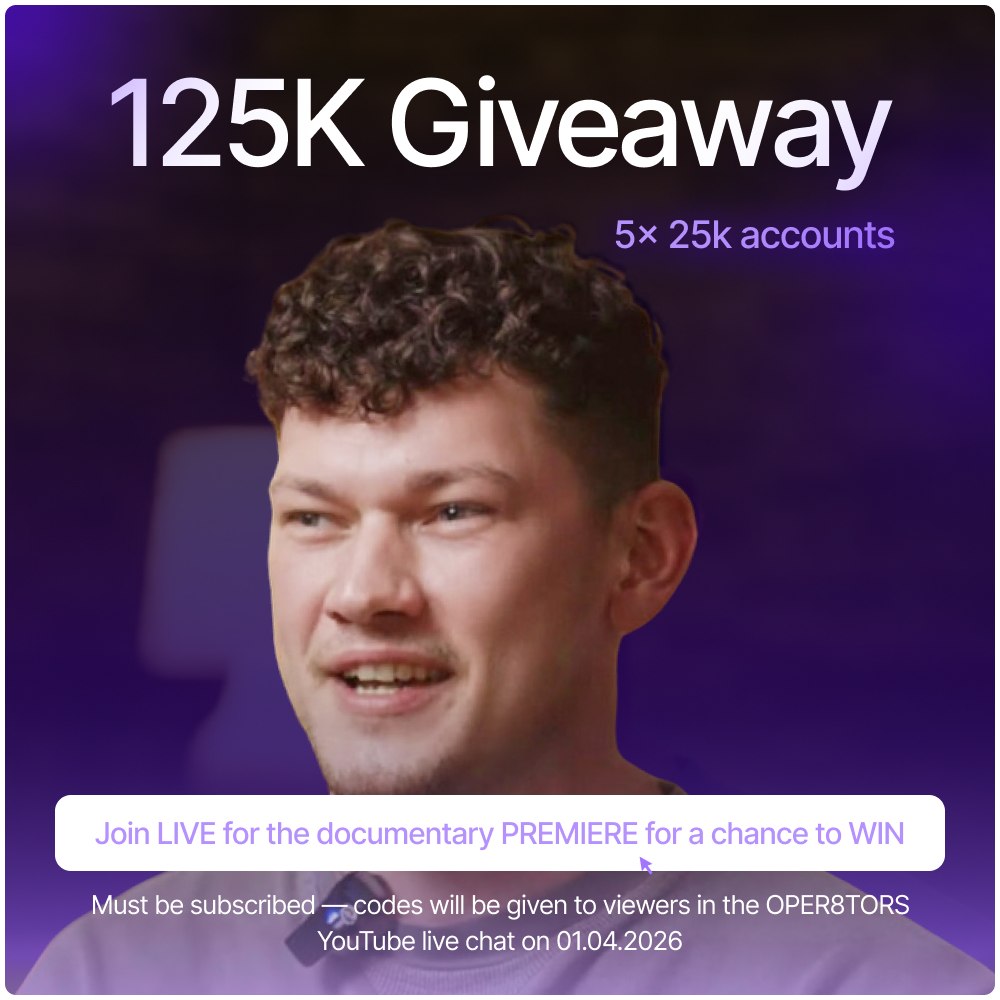 E8Markets's tweet photo. To the calibre of traders, trading with E8 🥂

Join us LIVE in the chat for the premiere on OPER8TORS YouTube for the chance to win a FREE account.

Link below:
https://t.co/ynAHofkAJ5 https://t.co/4wsLANo8M2