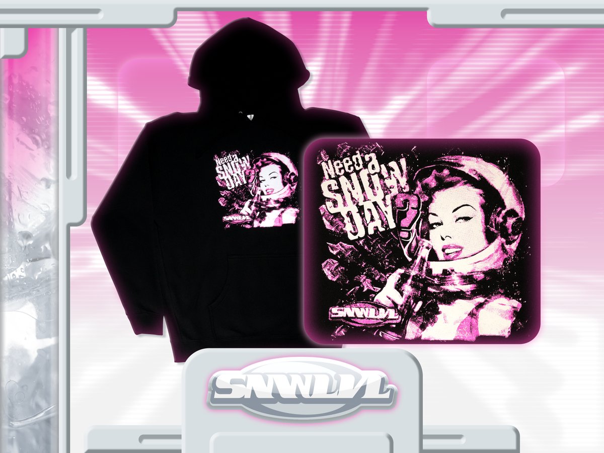 snwlvl's tweet photo. "Need a Snow Day" Hoodie inspired by Fallout New Vegas available now - https://t.co/T3ILvZBpL8 https://t.co/FB6wossYUK
