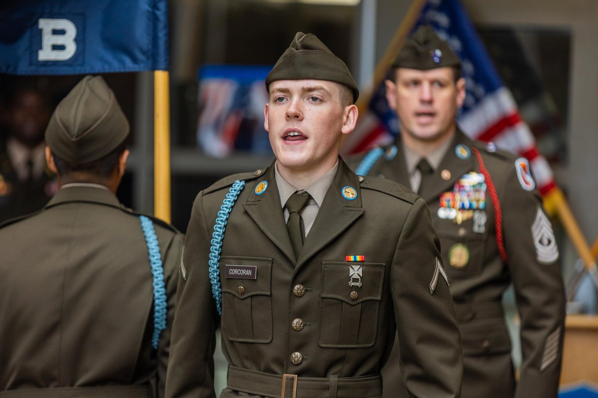 MCoEFortBenning's tweet image. "I am the Infantry. I am my country's strength in war, her deterrent in peace." 

The #TurningBlue ceremony marks the moment these #Soldiers  earn their blue cords, symbolizing their successful transition into the elite ranks of the #Infantry.