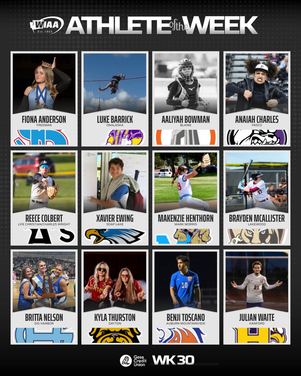 wiaawa's tweet photo. Congratulations to our WIAA/@GesaCU Athlete of the Week week 3⃣0⃣winners!

FULL DETAILS  https://t.co/vtpEqSSD02 https://t.co/LPmeQd7e3w