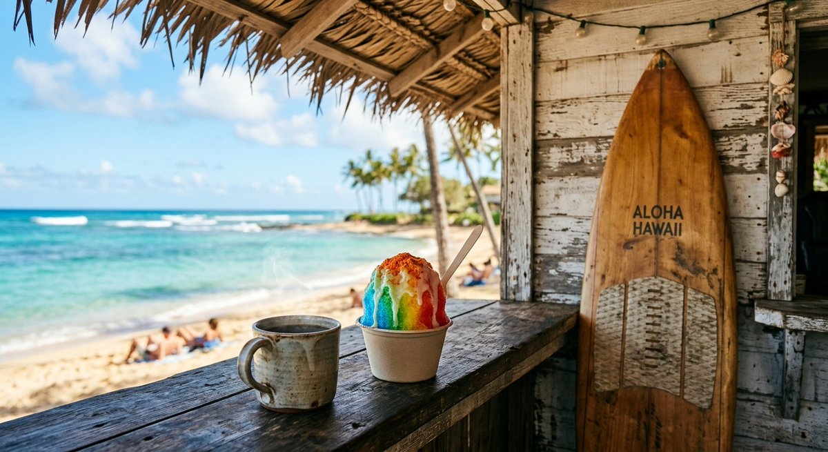 konacoffeedonut's tweet image. April in Waikiki hits different ☀️🌊 Beach hut vibes, hand-drip coffee, and shave ice on a Wednesday — we're open and ready at 2142 Kalākaua Ave 🍧☕ konacoffeedonut.com | Proudly serving @HonoluluCoffee | #WaikikiEats #HawaiiCoffee