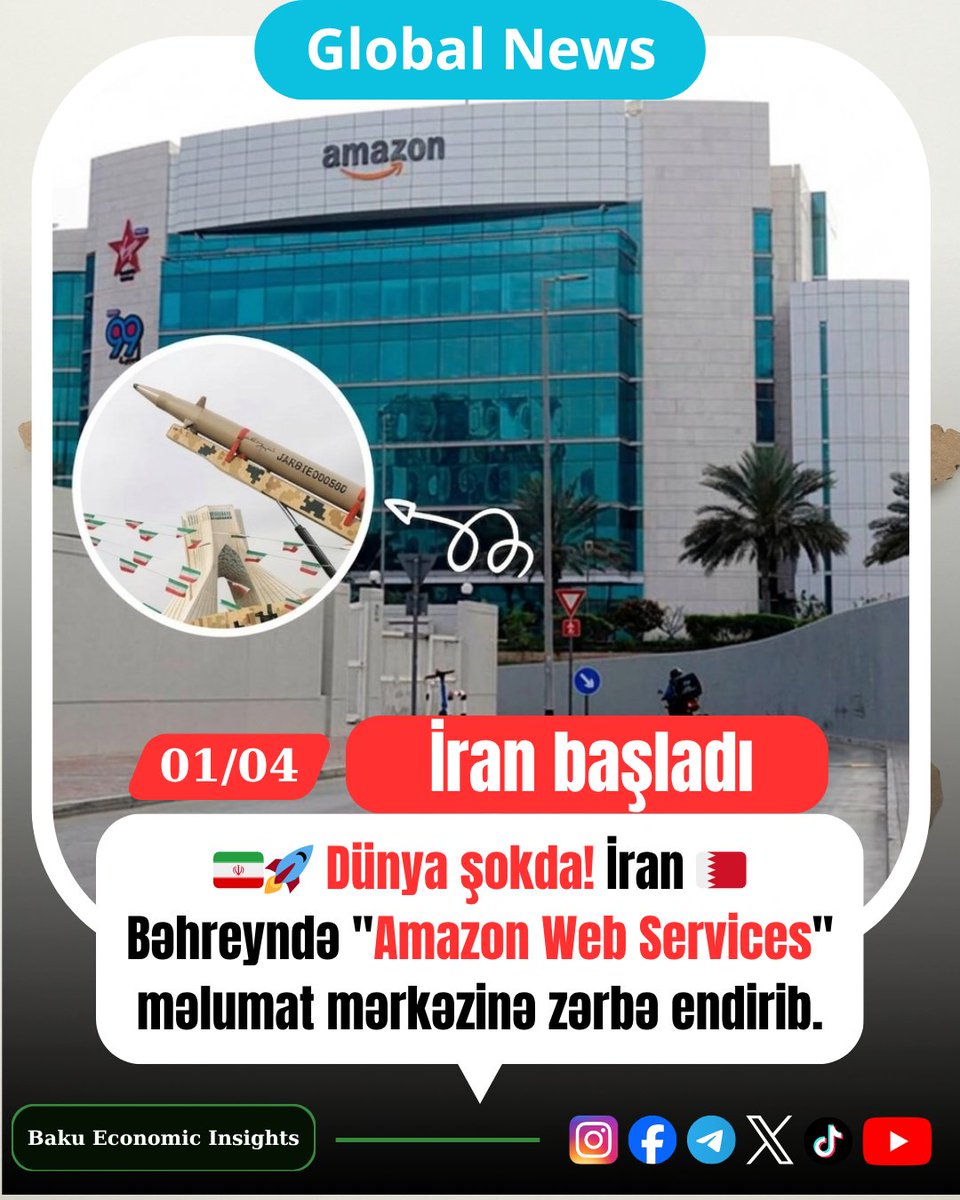 BakuCryptoEdu's tweet photo. İran ABŞ və İsrail hücumlarının davam edəcəyi və enerji strukturlarına zərbələri davam etdirəcəyi təqdirdə ABŞ-a məxsus böyük Corporasiyaları ( Apple, Meta, Nvidia, Oracle, HP və s.) vuracağıq demişdi. https://t.co/ytx8rd2TPh