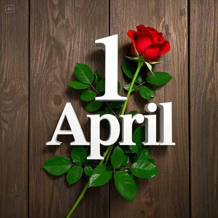 April First Heart Today is 1st of April. What are you grateful for