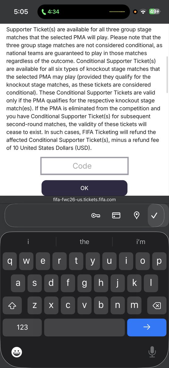 13Hulk73's tweet photo. @FIFAWorldCup took over an hour to get in and it was a PMA queue for last nights qualifiers and you needed a PMA code.  So the link was wrong for the general sale in the email. Once again FIFA making a total arse of it. Absolute shambles of an organisation. https://t.co/fWJ7ri8ehG