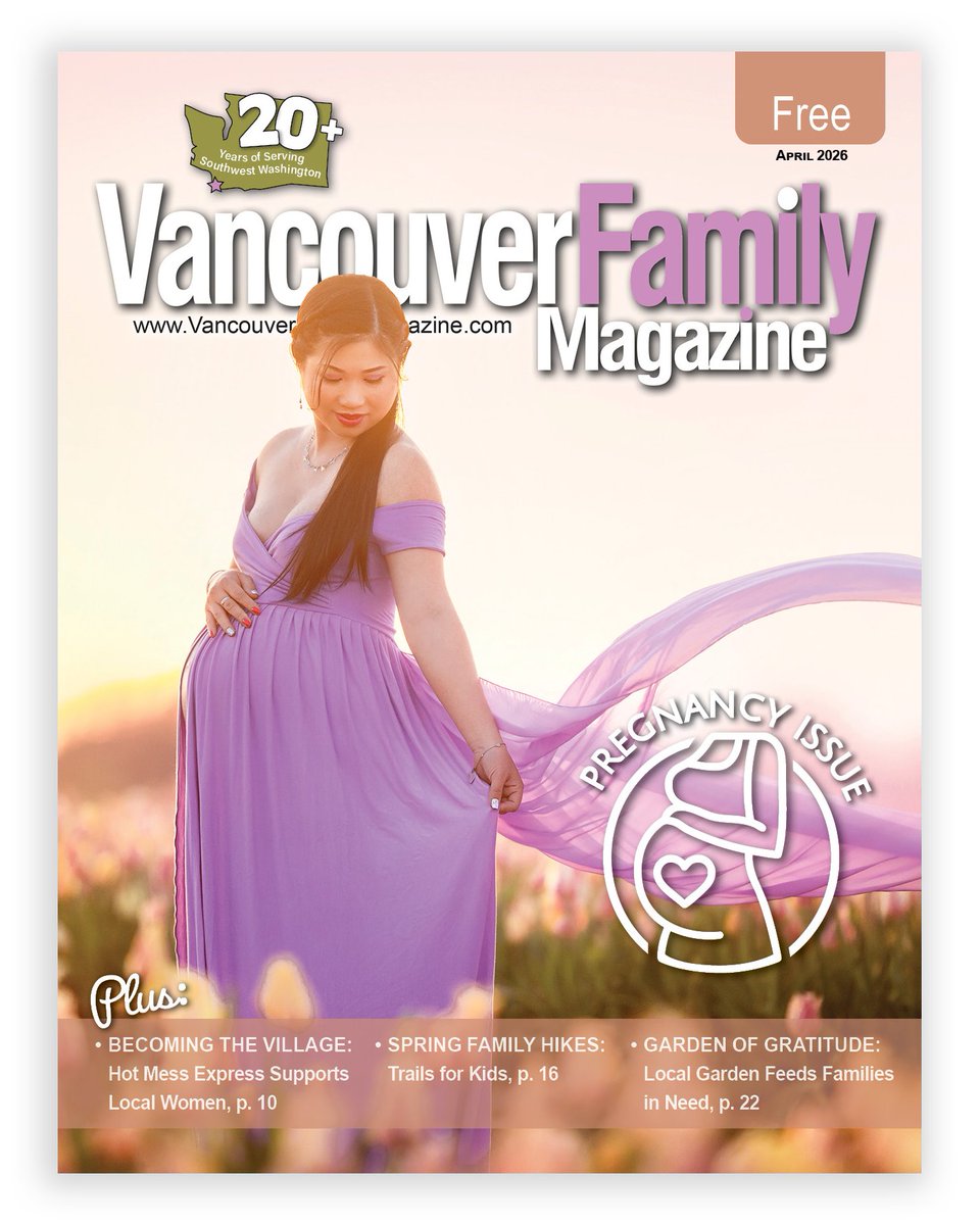 vancouverfamily's tweet photo. April issue is out! https://t.co/iWC3zcmxQE
💐 Spring Family Hikes
🫶 How Hot Mess Express Vancouver is Supporting Local Women
🌱 Lewis River Rotary Club Garden Feeds Families In Need
🗞️Couve Scoop 
🤰 Pregnancy Issue
📆 Events
📸 Cover photo by Tiny Times Photography https://t.co/nXJxVWRq3F