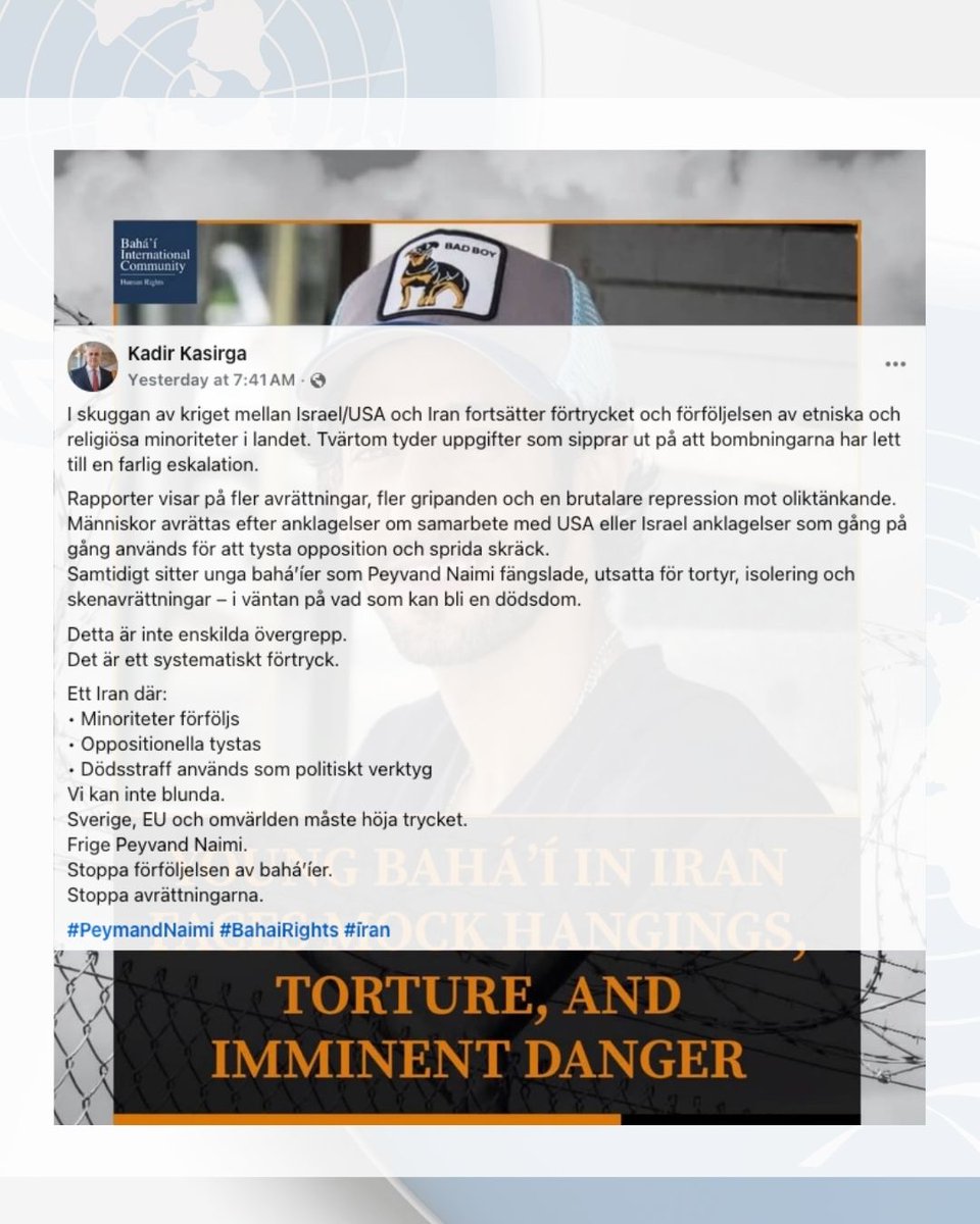 Bahá'í International Community - Human Rights tweet media