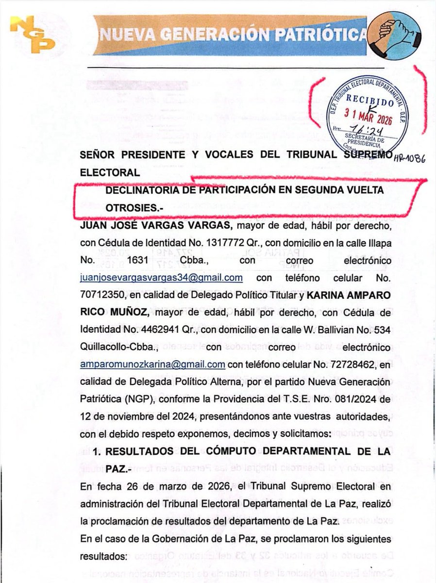 Gabriel Villalba Pérez  tweet media