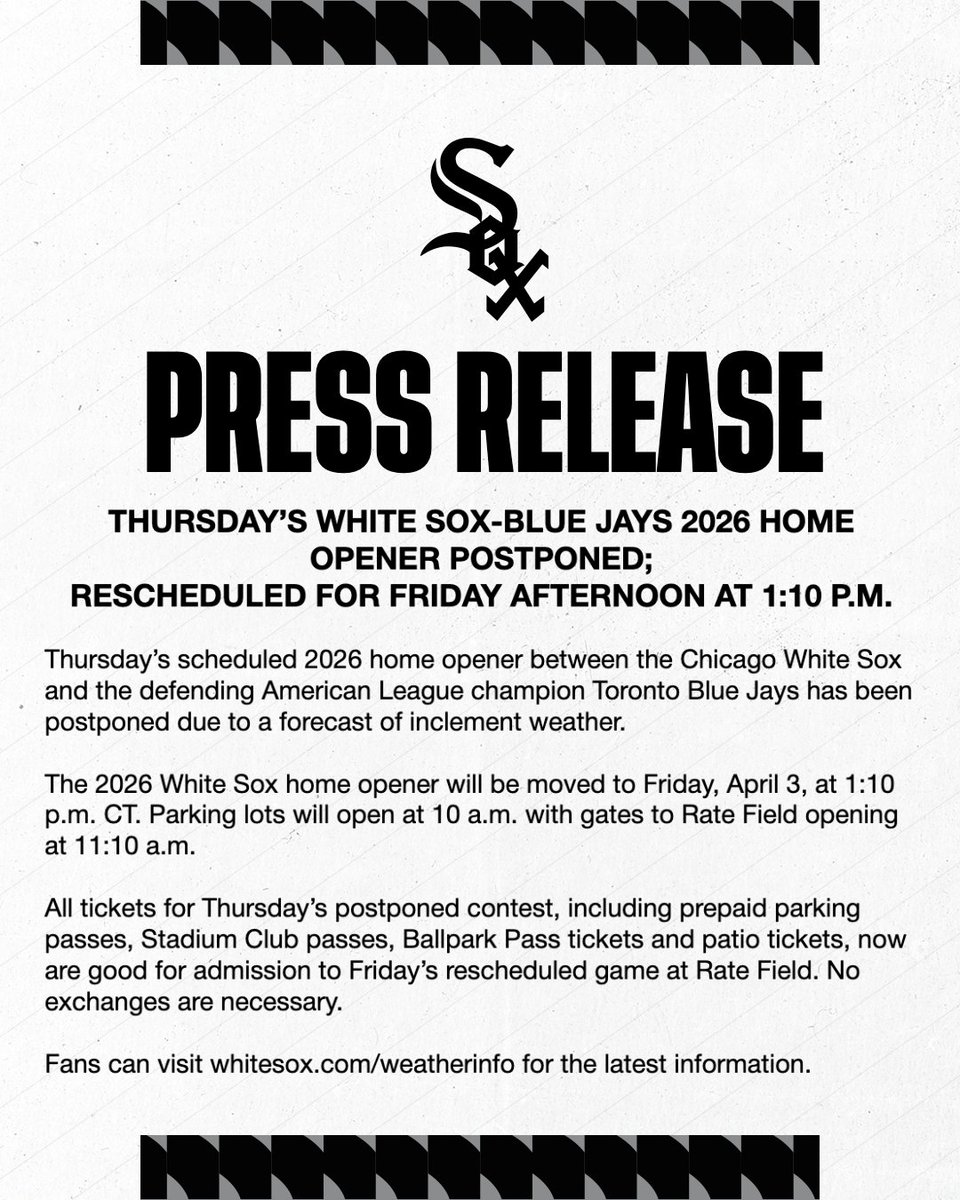 Chicago White Sox tweet media