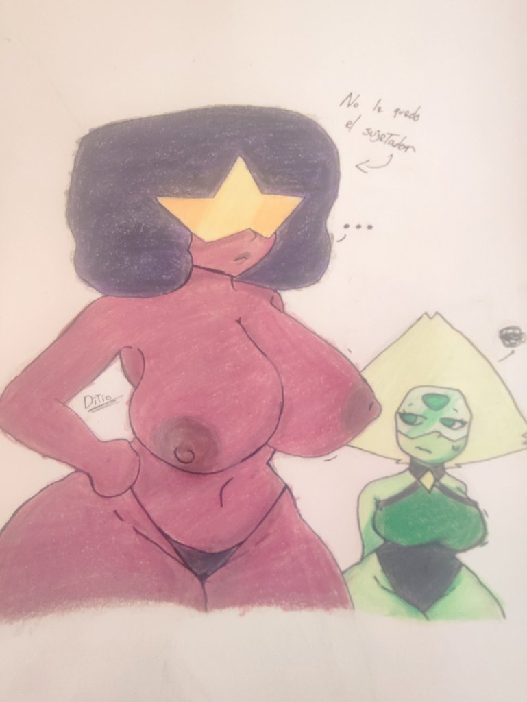TioTohito's tweet photo. Aquí el dibujo de garnet y peridot 🌷
#dibujosNSFW #stevenuniverse #garnet #peridot #draw https://t.co/3nUc09XSis