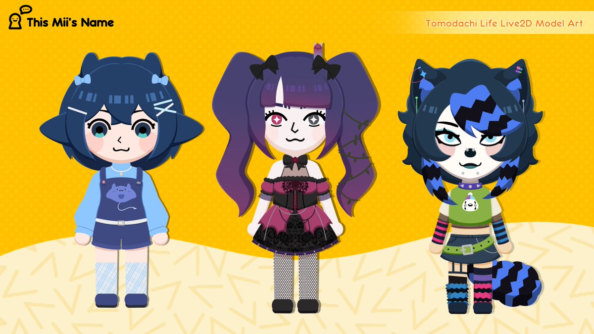 [New Service]

The Tomodachi Life Live2d Model is finally open on VGen! Get your silly guy today :D