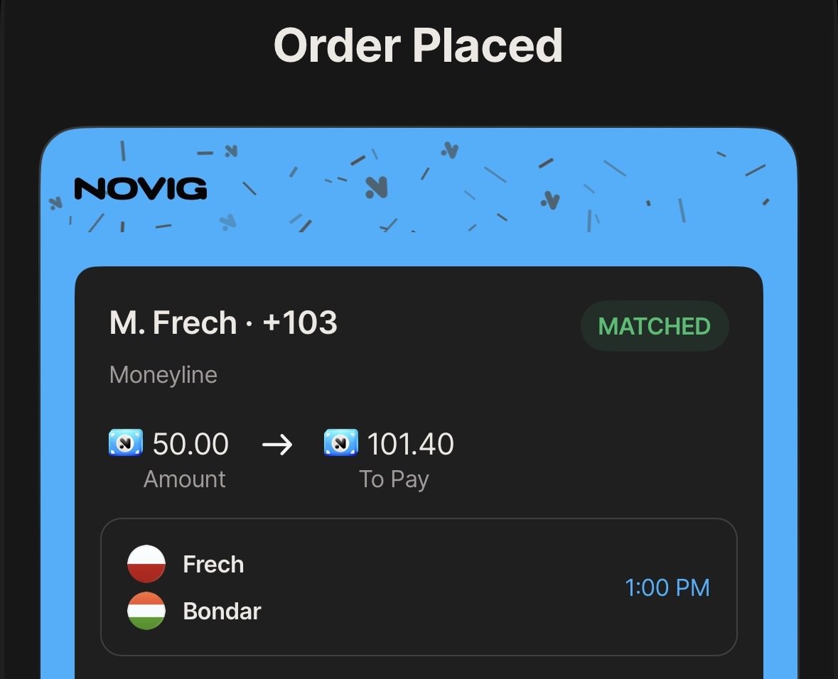 thomasjordaniv's tweet photo. NOVIG 🎯

Frech ML (+102)

Found this play straight off the @UpsideTools Game Lines Optimizer. I snagged this at +103 but it's still great at +102 to anyone that wants to tail. Great edge here. Match starts soon so lock it in!

Goodluck if you tail 🫡