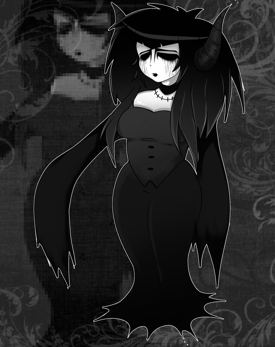 AsxcDraw's tweet image. goth with TheForestKing! 
#goth #TheForestKing  #forestking
