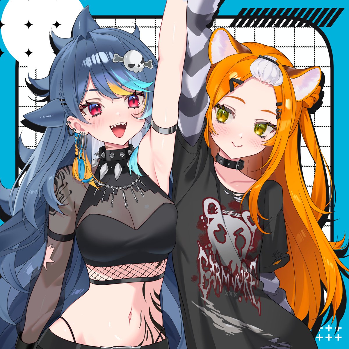 besties 💙🧡

#tigart #MakoArt
Art by @/_hlg67