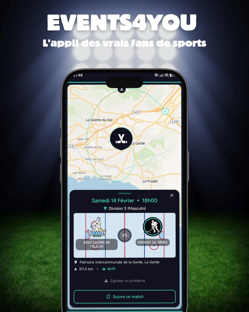 events4you_app's tweet photo. Ce n’est pas un poisson d’avril

🔥C’est un véritable banger🔥

Ta vie va changer, ne passe pas à côté de ça 👀
En 2 clics, l'app EVENTS4YOU te montre sur une carte tous les matchs autour de toi 📍

11 sports
+12000 events/an
+1300 clubs

Teste… et deviens accro

Commentaires👇🏻 https://t.co/daLXl70vNq