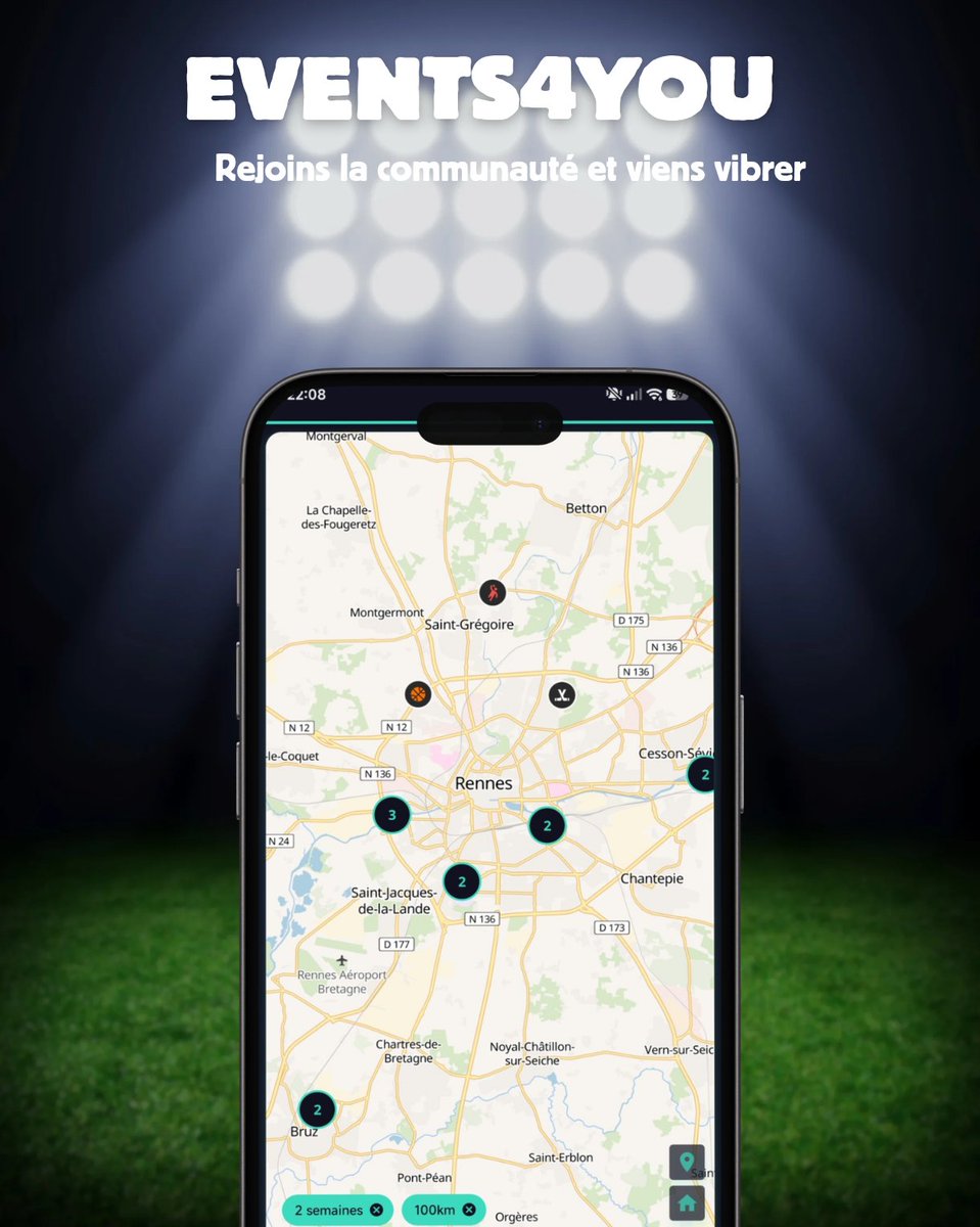 events4you_app's tweet photo. Ce n’est pas un poisson d’avril

🔥C’est un véritable banger🔥

Ta vie va changer, ne passe pas à côté de ça 👀
En 2 clics, l'app EVENTS4YOU te montre sur une carte tous les matchs autour de toi 📍

11 sports
+12000 events/an
+1300 clubs

Teste… et deviens accro

Commentaires👇🏻 https://t.co/daLXl70vNq