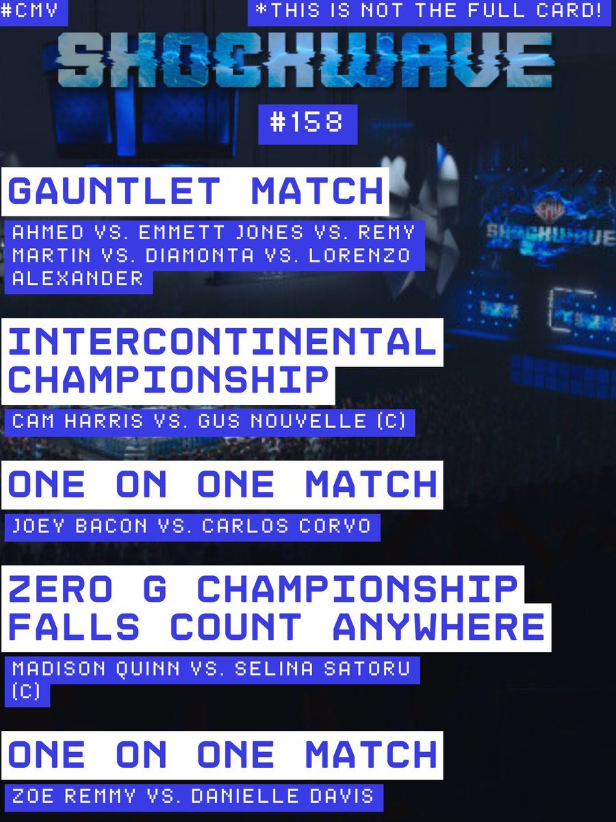 Friday! It's the penultimate episode of Shockwave this season and we're making sure to go out with a bang! 💥 Twitch.tv/CMVNetwork #CMV ⚡