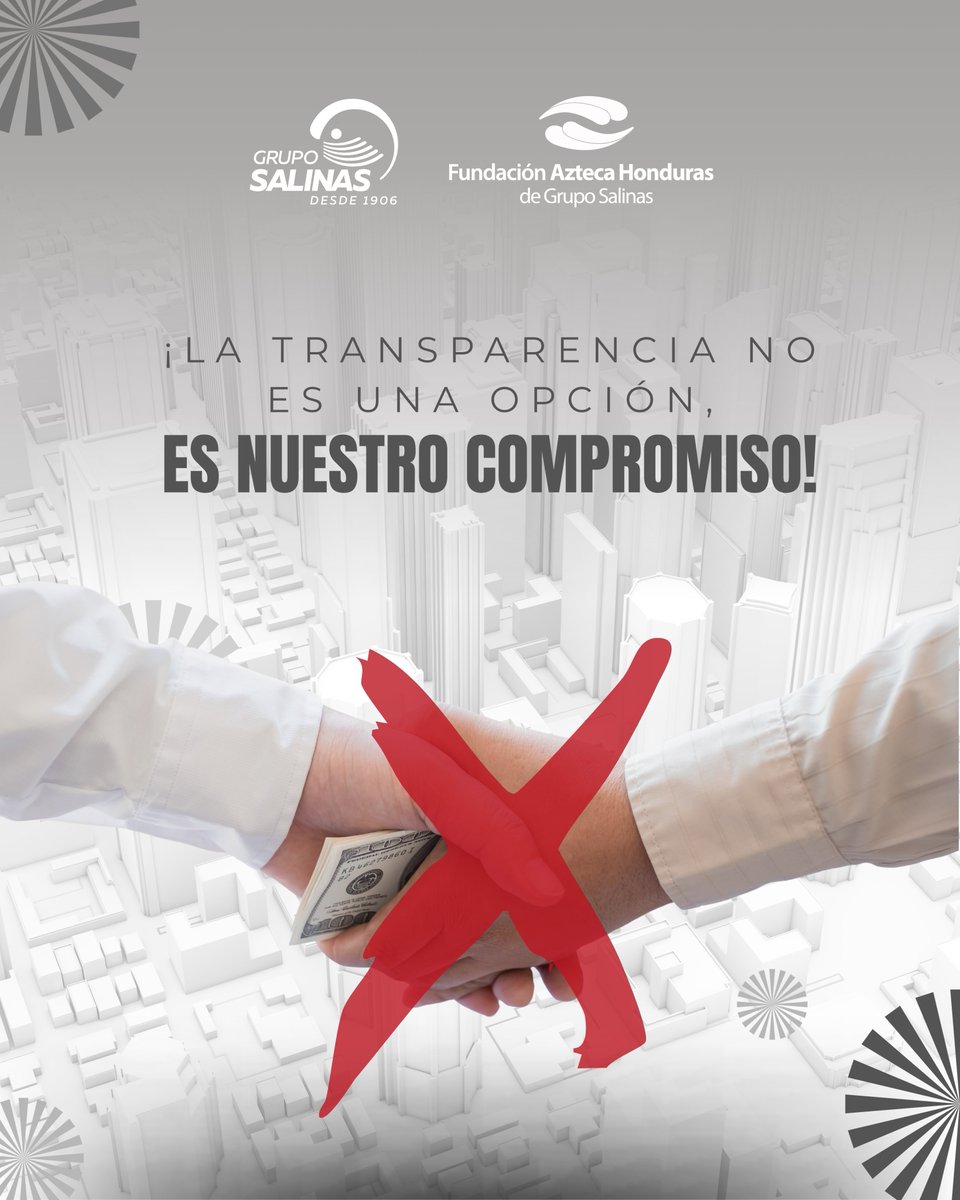 faztecahn's tweet photo. 🛑 La transparencia nos define 💼
En @faztecahn implementamos el Sistema #Antisoborno ISO 37001 para prevenir y actuar contra la corrupción.

🤝 Súmate 👉 https://t.co/hKBhnTzQw3

📩 Denuncia: honestel@gruposalinas.com.mx
📞 +52 55 9225 2797 Tu denuncia es anónima y confidencial. https://t.co/yT723vah9z