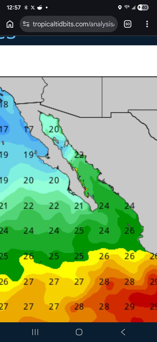 Im pretty sure in all of history by April 1st the Baja was NEVER warmer than the Gulf Of America!!!!!!!! What da