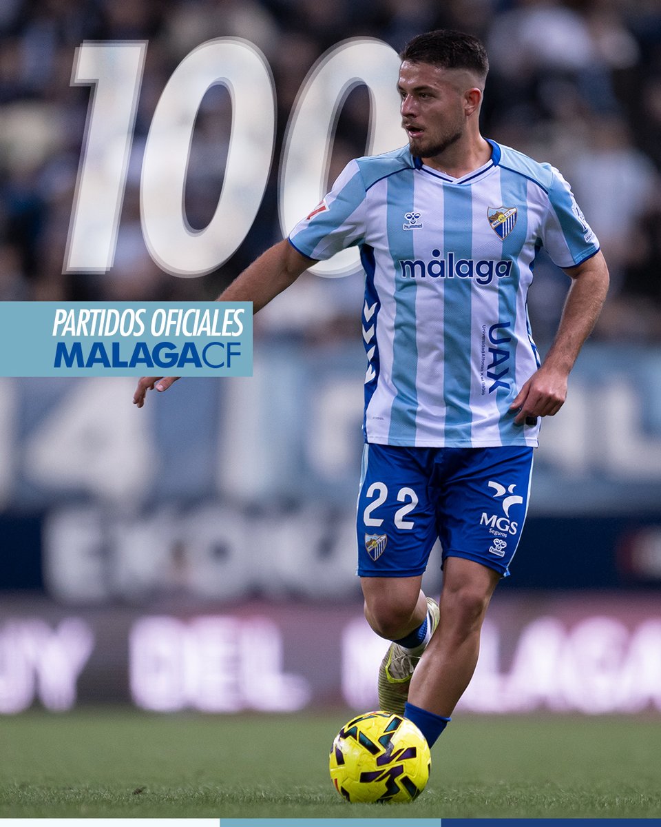 MalagaCF's tweet photo. Los 1⃣0⃣0⃣ con su Málaga.

¡A por muchos más, Dani! 🤍💙 https://t.co/B4COtRbl7s