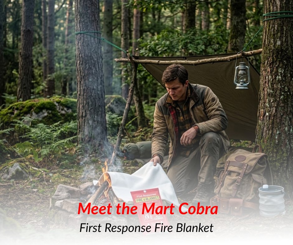 Whether you're cozying up by the campfire or whipping up a delicious meal, safety should always be a priority. Our fire blanket, made of 100% fiberglass, is designed to quickly and safely extinguish small fires. 

Stay safe and enjoy your outdoor adventures with peace of mind.
