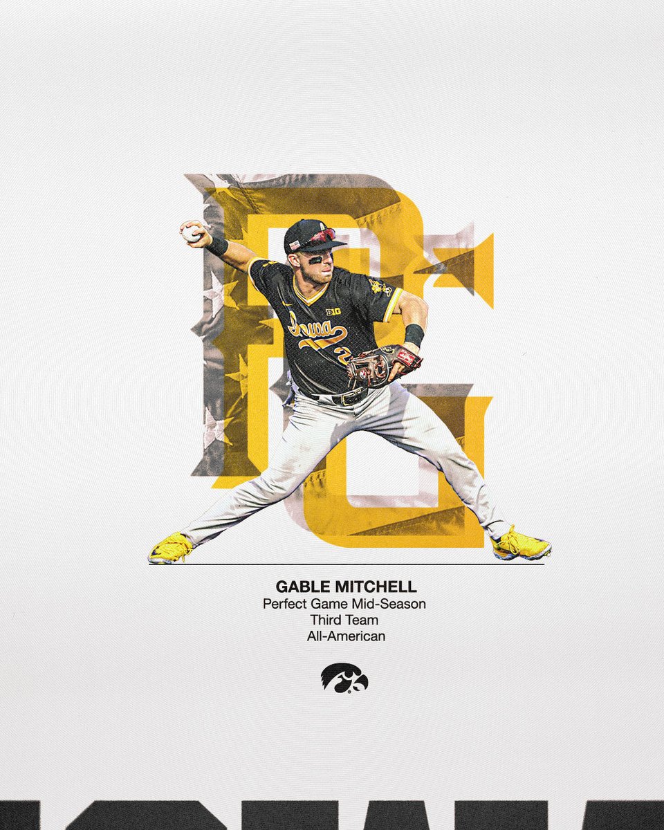UIBaseball's tweet photo. Mitchell 🤝 𝐀𝐥𝐥-𝐀𝐦𝐞𝐫𝐢𝐜𝐚𝐧 𝐇𝐨𝐧𝐨𝐫𝐬 

@GableMitchell13 x @PGCollegeBall https://t.co/NdRX3whCbE