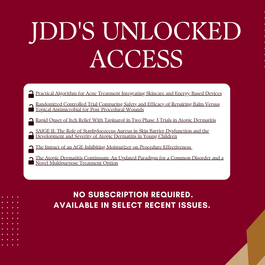 Journal of Drugs in Dermatology (JDD) tweet media