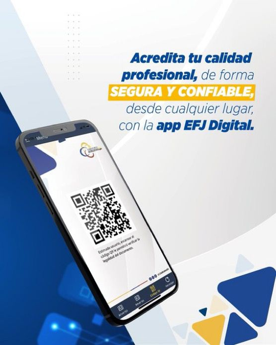 ZamoraCJ's tweet photo. 🔐 Innovación y transparencia al servicio de la justicia.

Con la credencial digital de la app #EFJDigital garantizamos seguridad jurídica y control institucional en cada registro profesional 📲⚖️

#GestiónConResultados https://t.co/Le5xuq2GTo