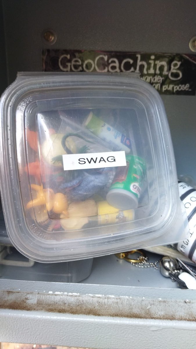 LadySayFuckALot's tweet image. Found such a cool #geocache today. You had to use a radio to pick up the transmitted 6 digit pin to unlock the box 🤩